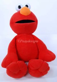 Sesame Street Mattel Fisher Price Big Book Elmo 33" Plush Stuffed Animal